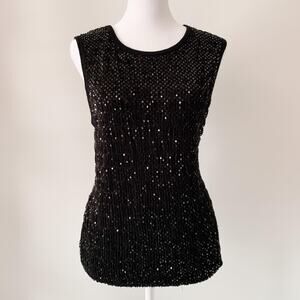 Y2K Missimo Sequin Sleeveless Top Size XL